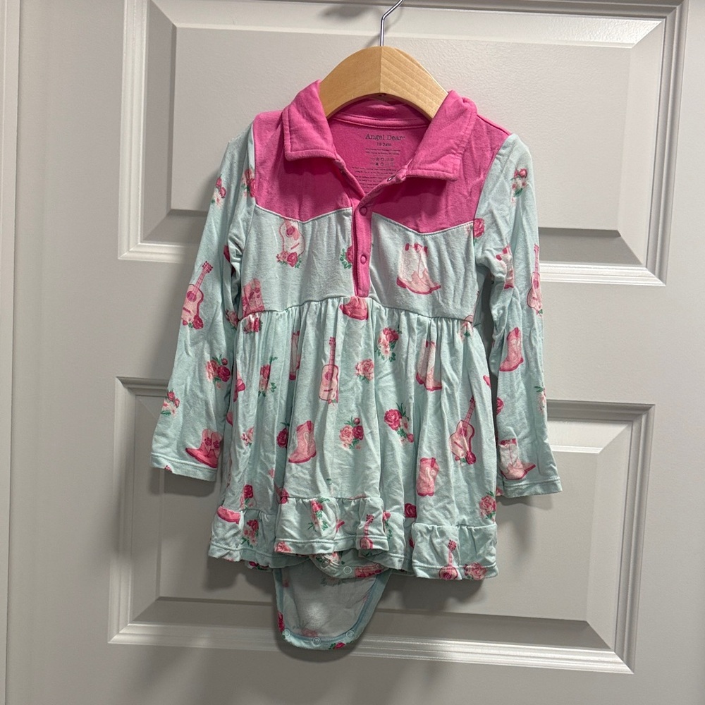 Angel Dear Cowgirl Romper Dress